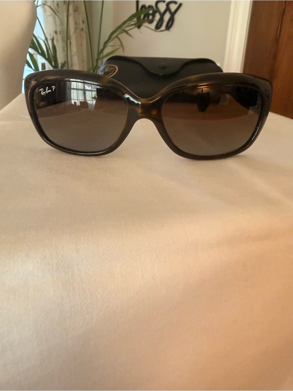 Ray-Ban Women's Brown Gradient Tortoiseshell Oversized Sunglasses